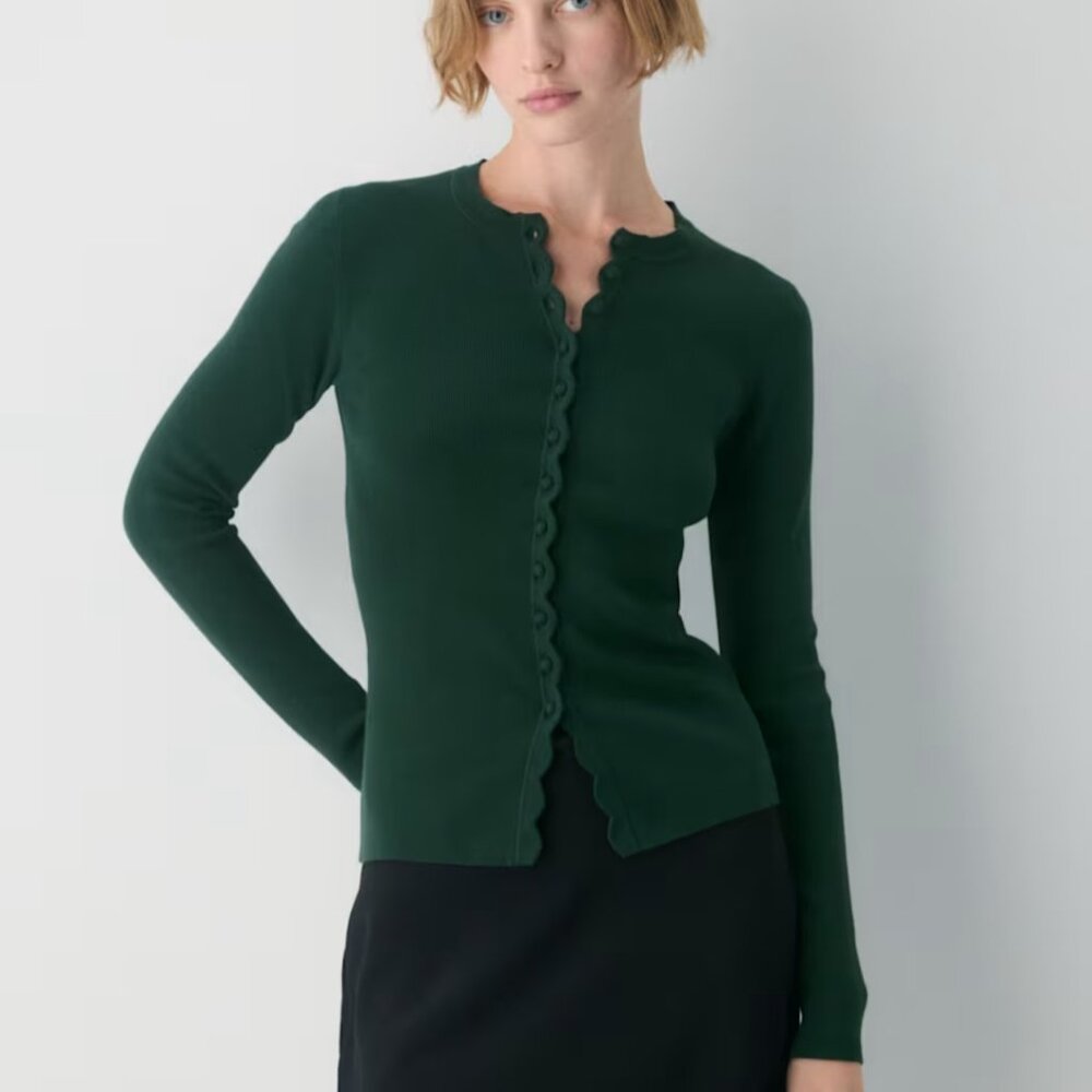 NWT Aritiza SHELLY Cardigan Scarab